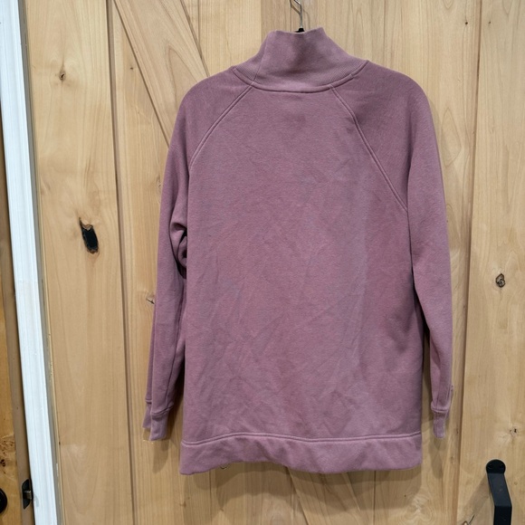 Athleta COZY KARMA SIDE ZIP FUNNEL NECK Pullover Dogwood Pink Size Medium MT - Picture 9 of 16